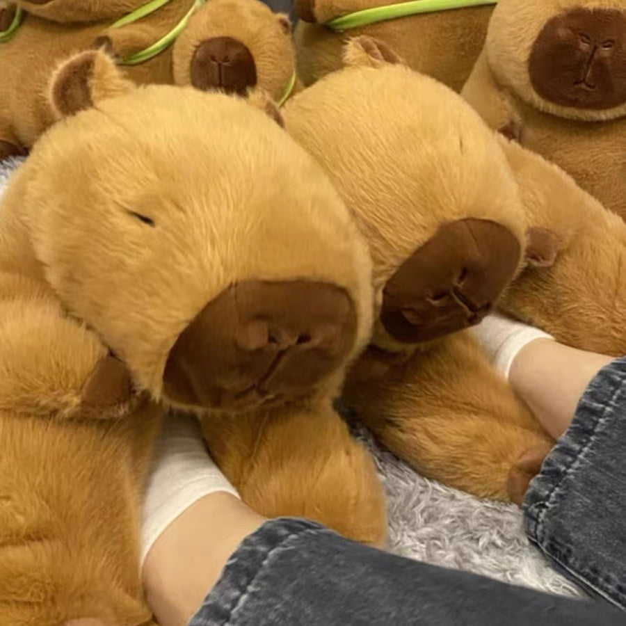 Wholesale Cartoon Puffer Plush Cotton Slippers